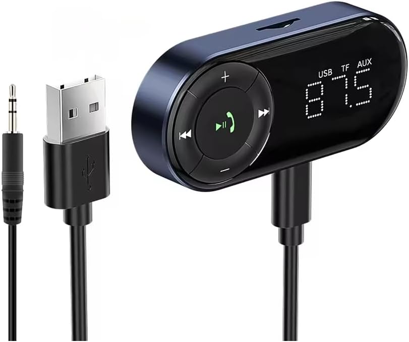 eppfun Bluetooth 5.2 Car FM Transmitter - Clear Hands-Free Calls