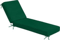 Olefin Chaise Lounge Cushion 80 x 26 x 4 in Dark Green
