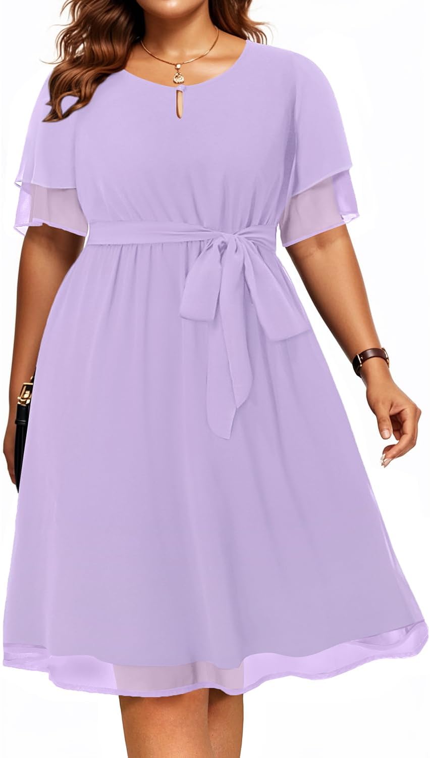 Pinup Fashion Plus Size Dresses for Wedding Guest Events