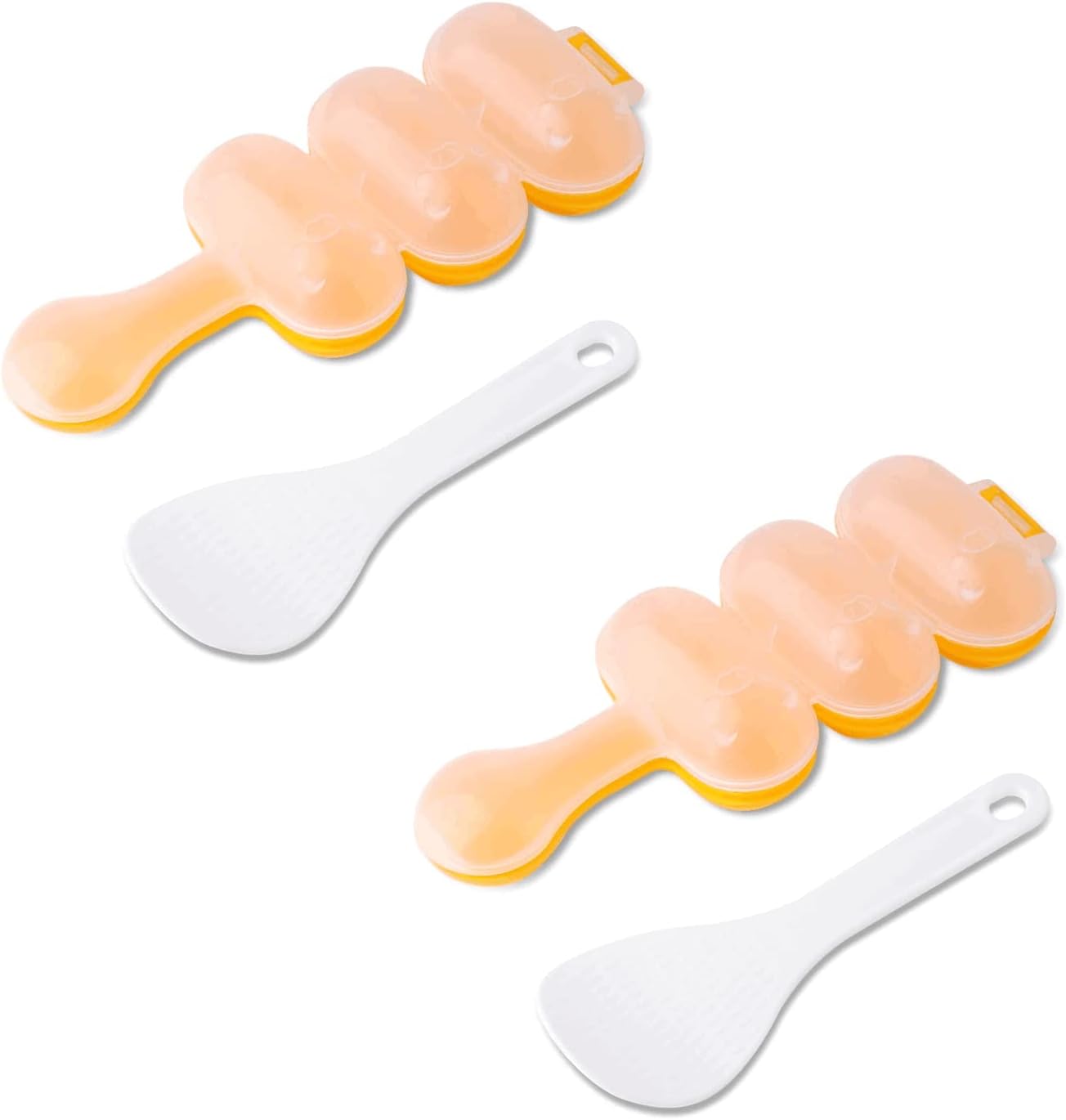 Golden Pearl Rice Ball Shaker Set - Fun DIY Kitchen Tool for Kids
