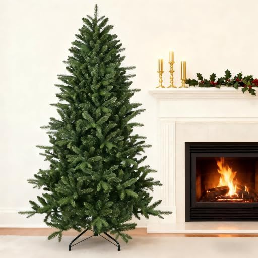 6ft Artificial Christmas Tree with Realistic PE/PVC Branch Tips