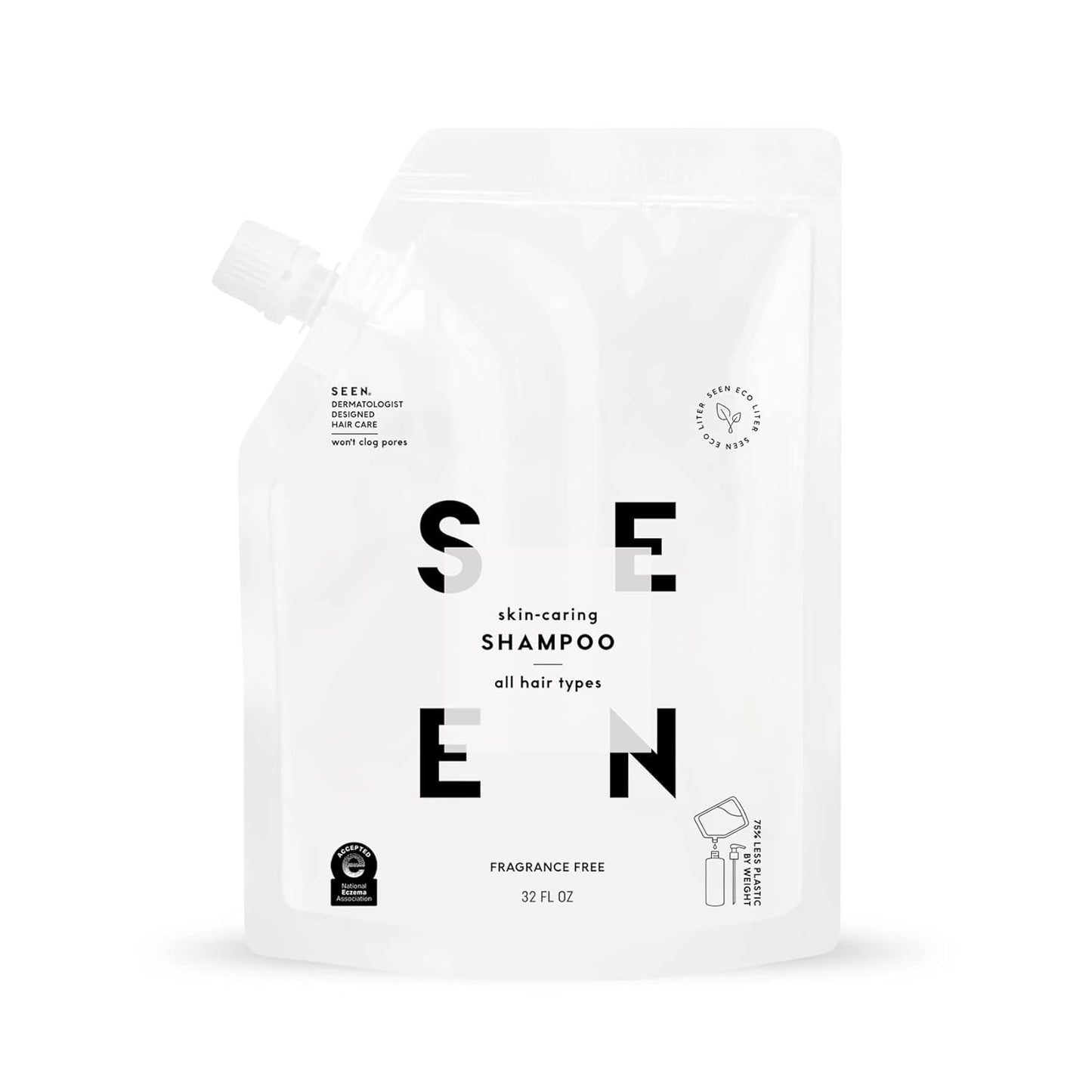 SEEN Shampoo Eco-Refill: Fragrance Free & Sulfate-Free Care