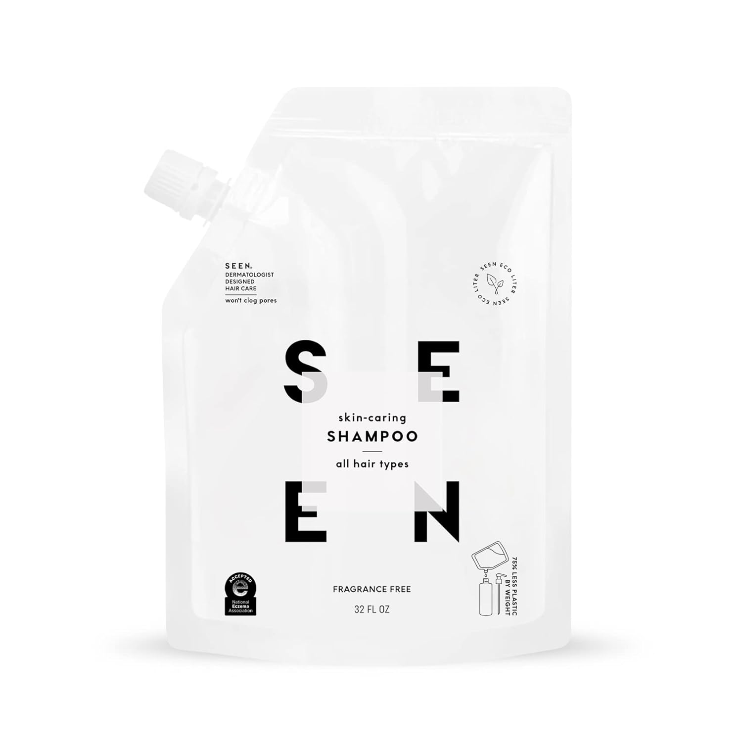 SEEN Shampoo Eco-Refill: Fragrance Free & Sulfate-Free Care