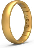 Elements Thin Silicone Ring 4.3mm - Stackable Metallic Sheen