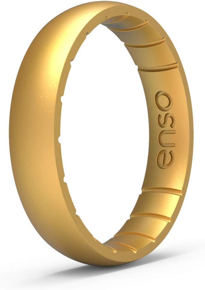 Enso Rings Thin Elements Silicone Ring for Stylish Couples