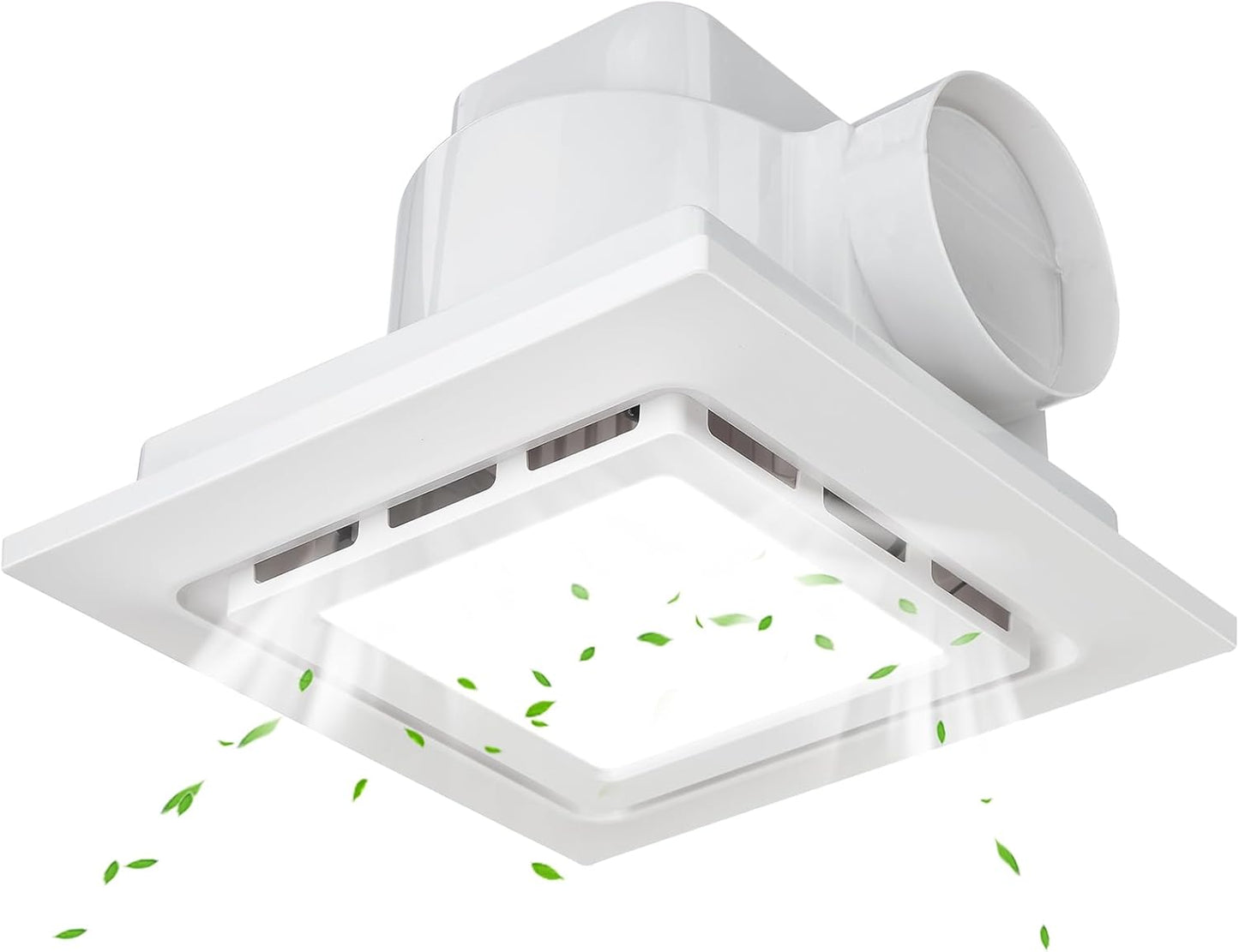 Bathroom Exhaust Fan with Light 12x12 IN Panel for Home Use