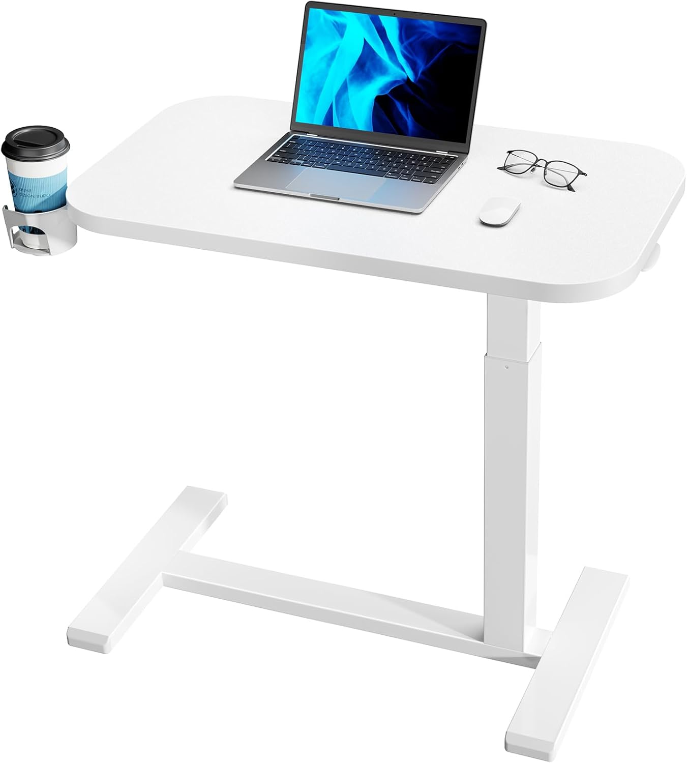 HUANUO Bedside Table with Wheels for Easy Mobility and Comfort