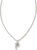 Crystal Letter Short Pendant Necklace for Women - Initial CZ Sparkle