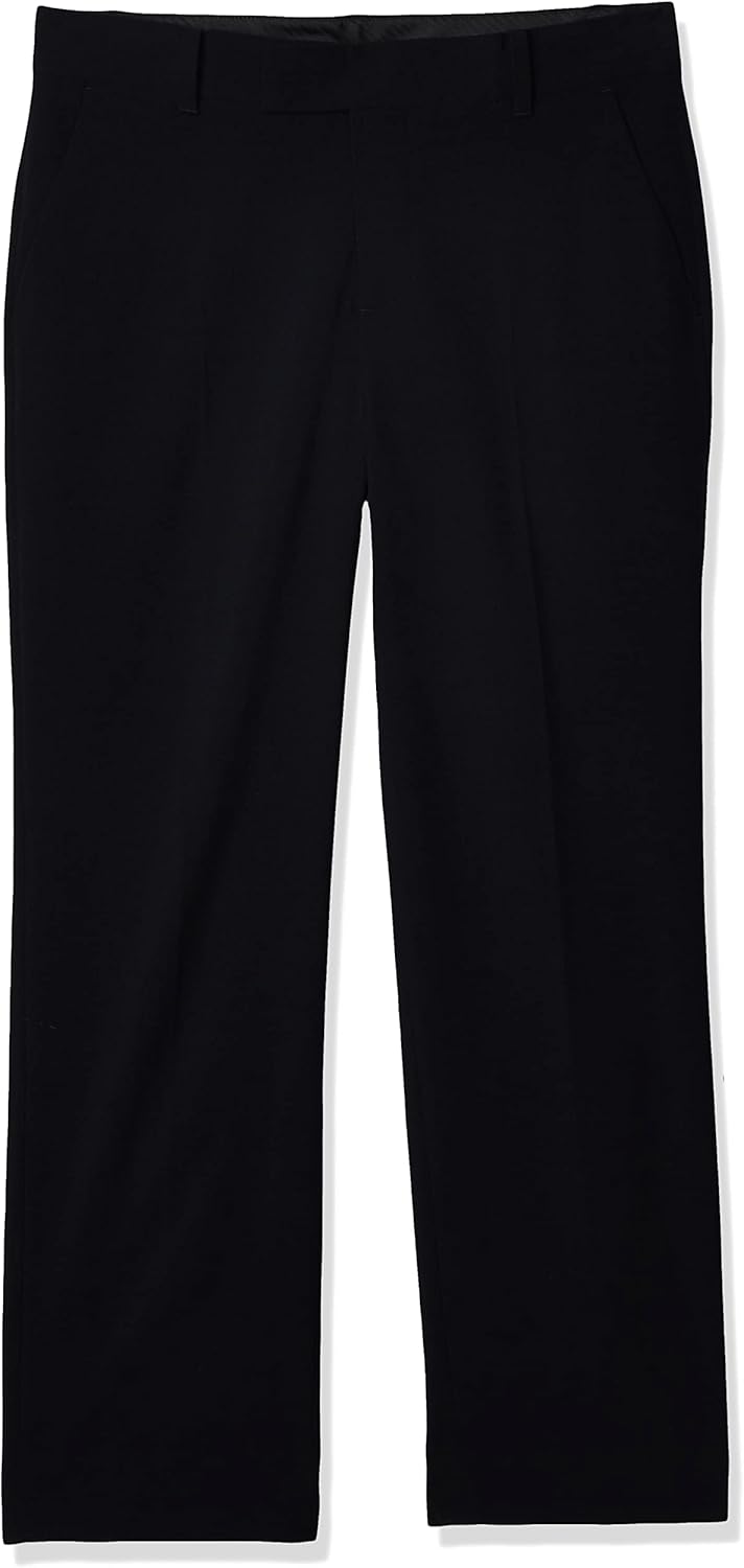 Calvin Klein Boys Flat-Front Bi-Stretch Dress Pant for Comfort