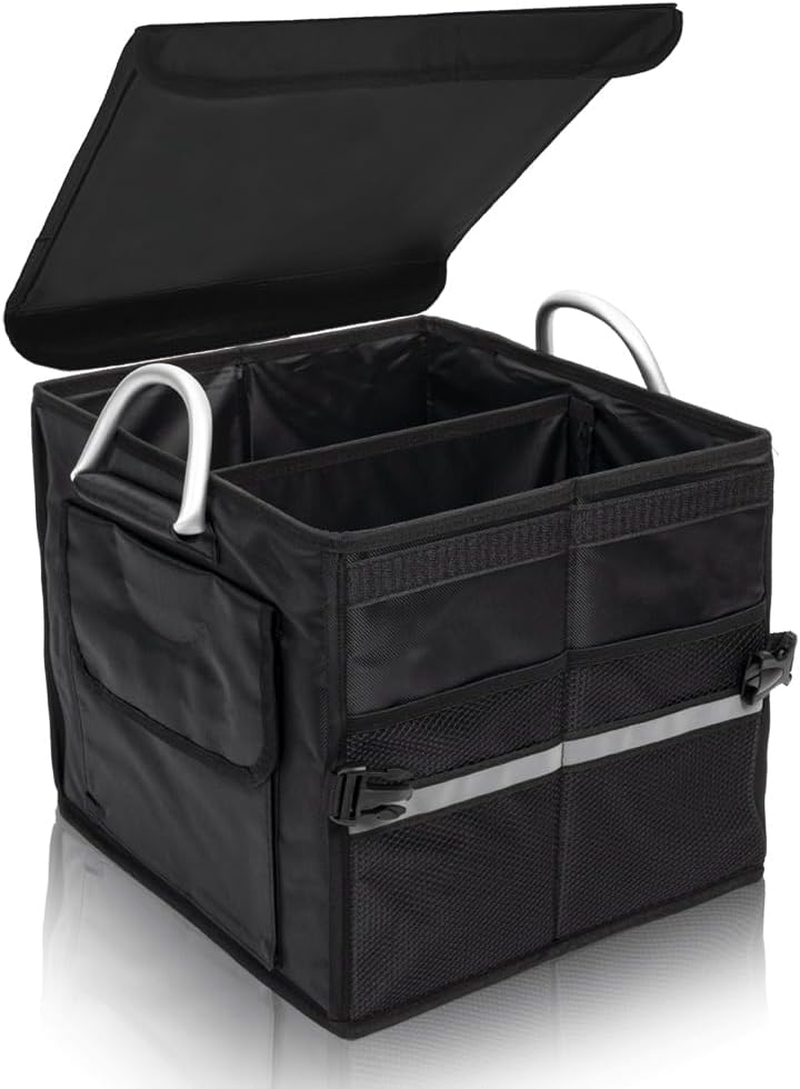 Portable Trunk Organizer: Waterproof, 2-Compartment Sorting