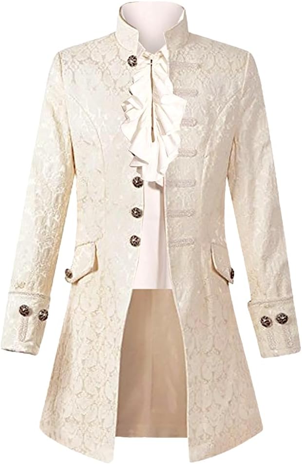 Mens Steampunk Medieval Jacket for Unique Gothic Style Events