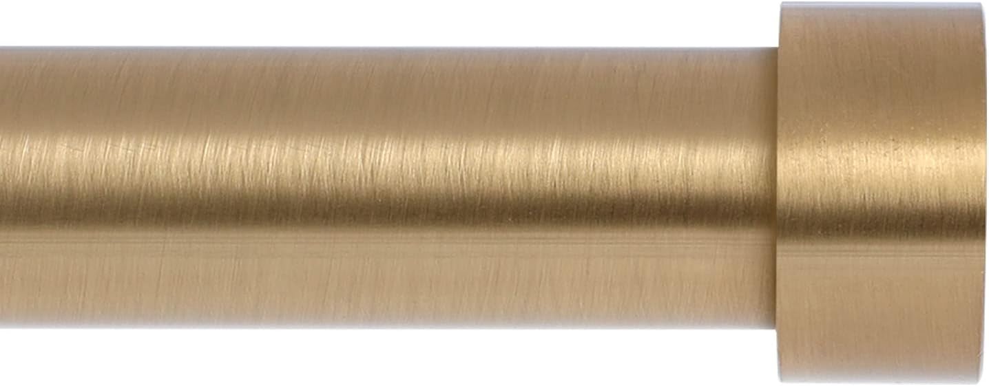 Modern Warm Gold Curtain Rods 36-88 Inch by VOIIY