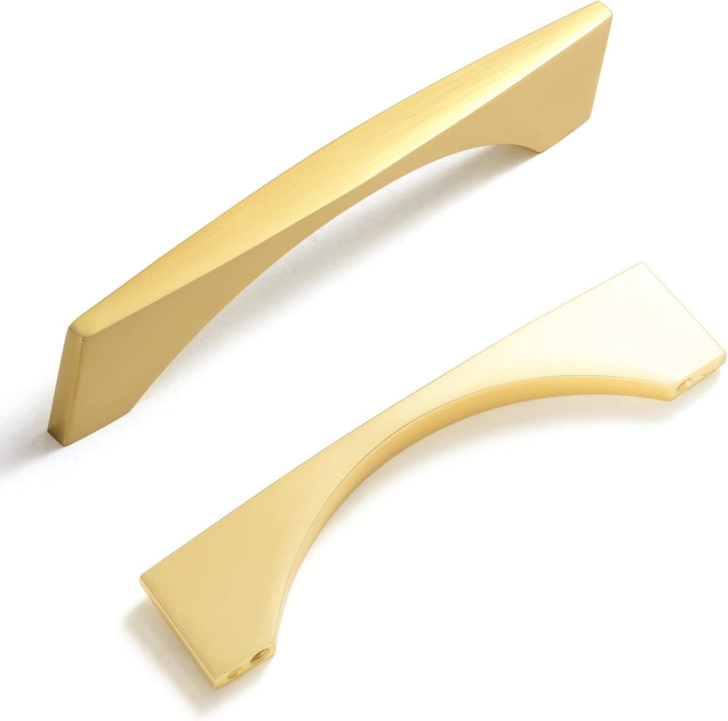 Goo-Ki 3.8ft' Brushed Brass Cabinet Pulls for Modern Furniture