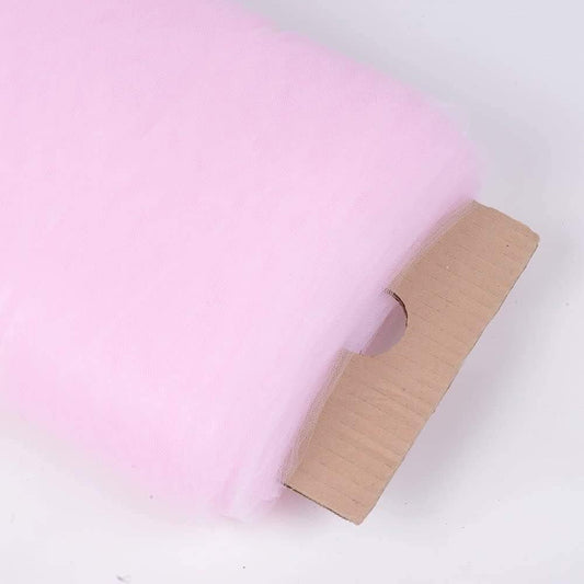 108 in by 50 Yards Baby Pink Fabric Tulle Bolt for Weddings