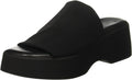 Womens Wedge Slide Platform Sandals - Elastic Single Band Comfort