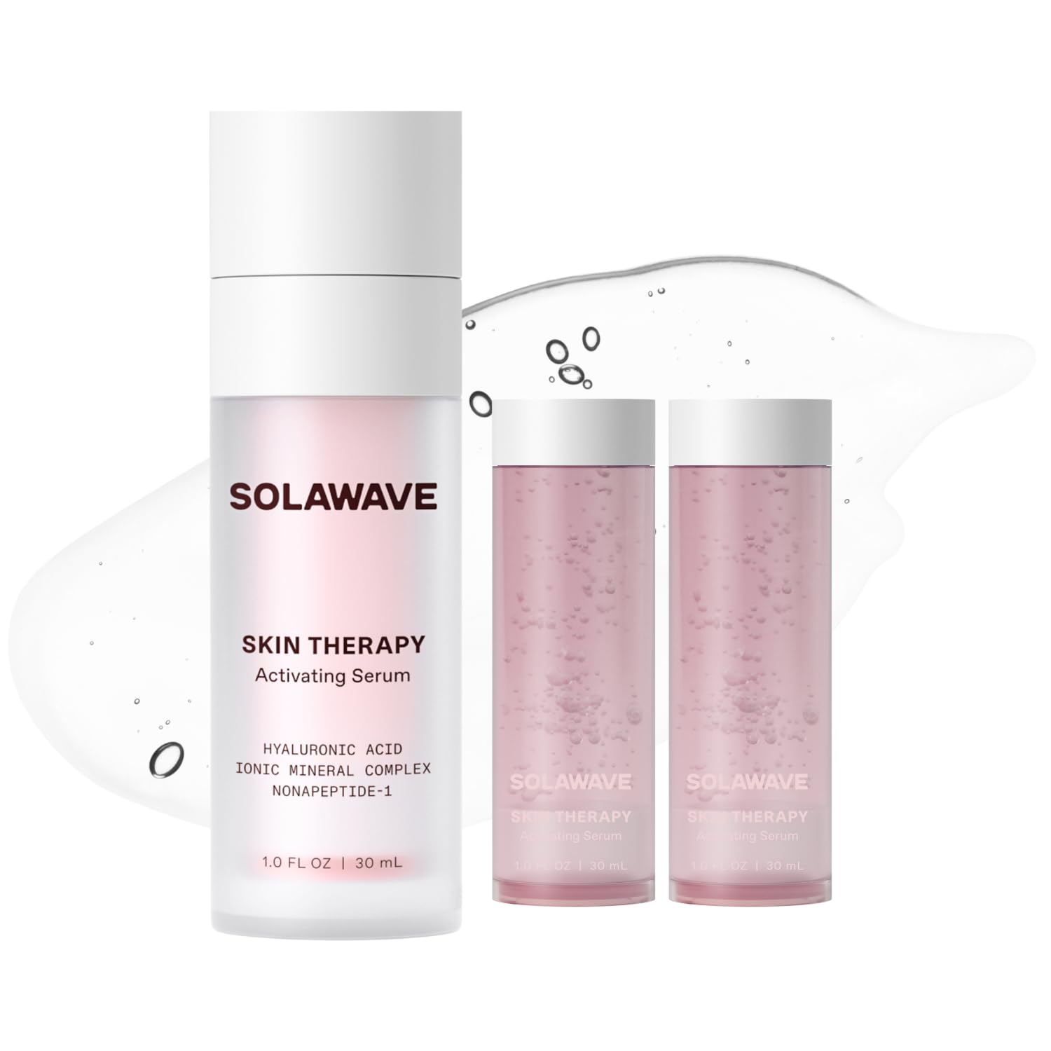 Microcurrent and Red Light Therapy Serum for Skincare Wands