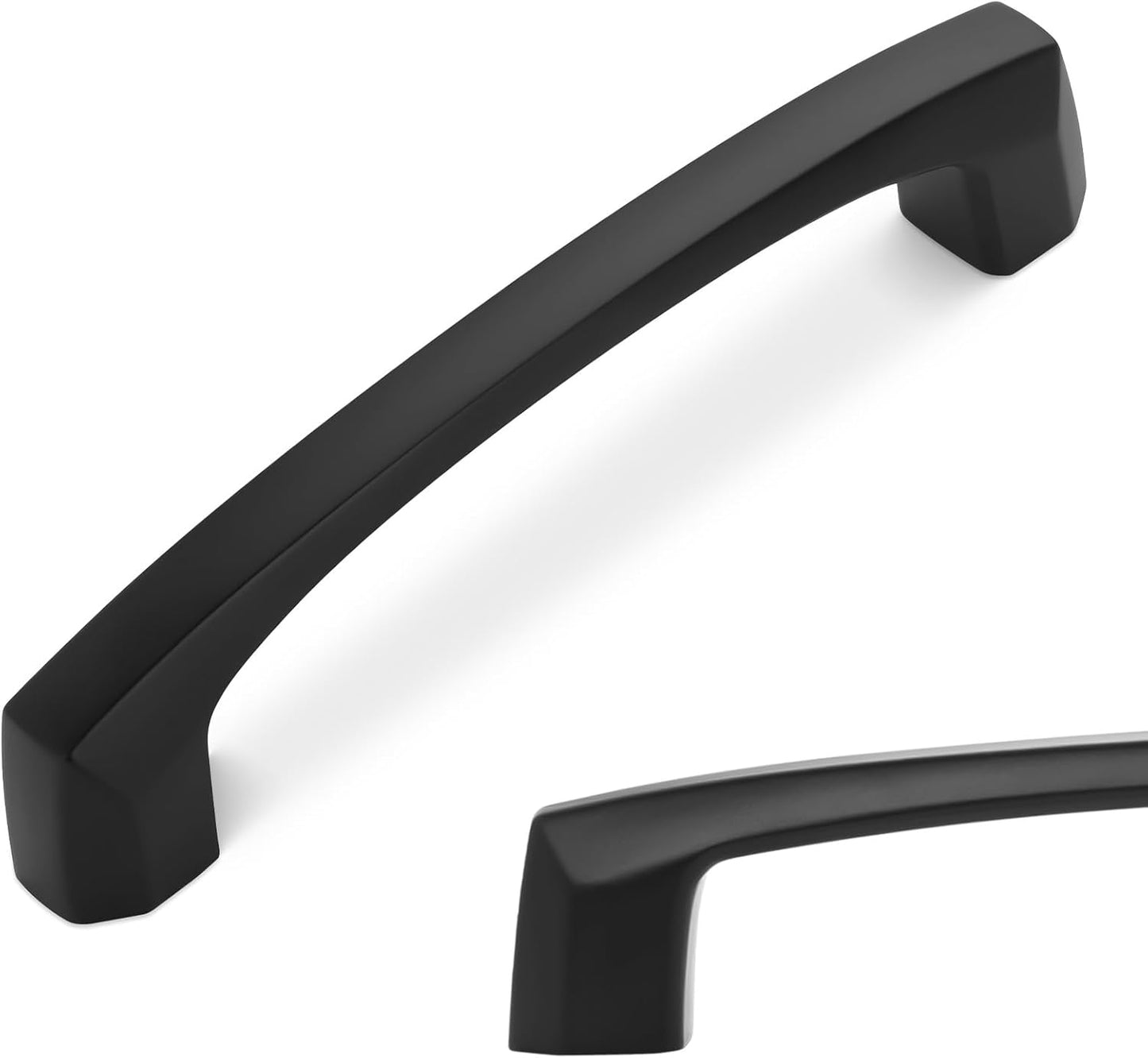 10 Pack 3-3/4 Inch Matte Black Cabinet Pulls for Kitchen Use