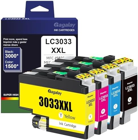 LC3033 Ink Cartridges for Brother Printers - High Yield 4 Pack