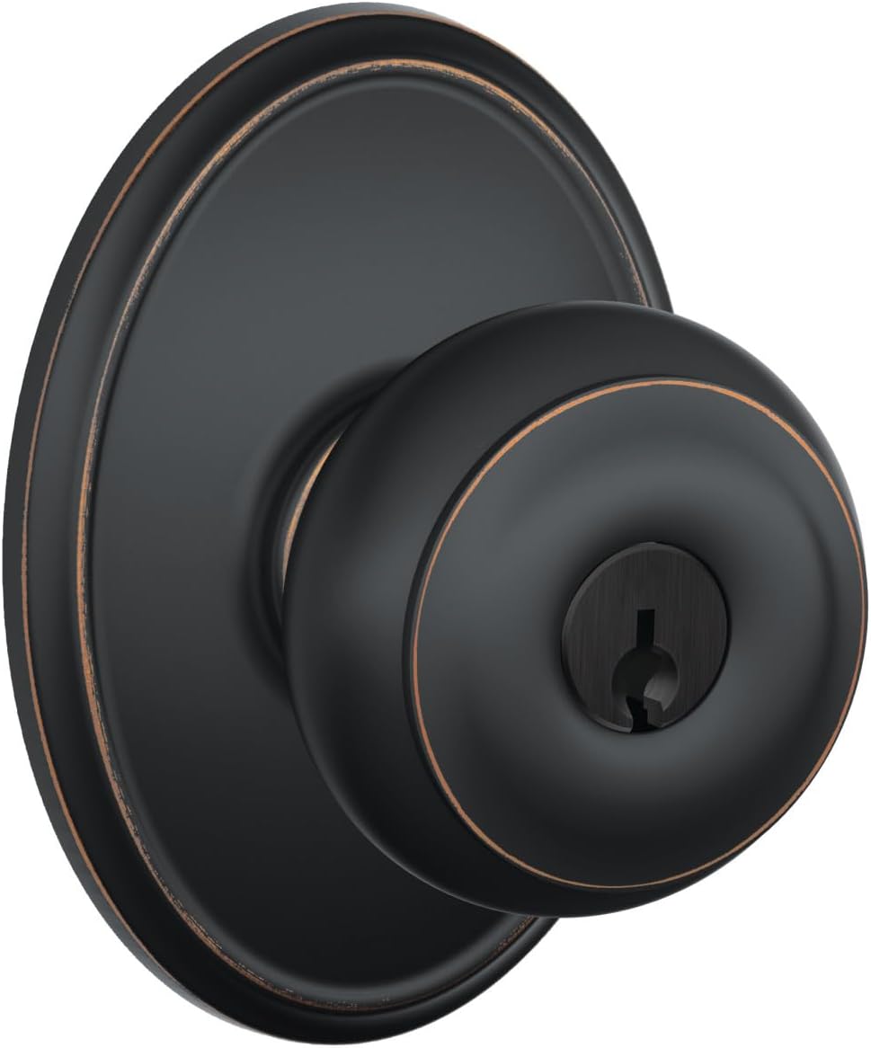 SCHLAGE F51A GEO 716 WKF Georgian Knob Keyed Entry Lock Review