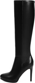 Knee High Boots Women Pointed Toe Stiletto Heel - Sleek Fall Tall