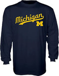 Blue 84 Men's Long Sleeve T-Shirt Cursive Team Color for Men - Team