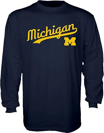 Blue 84 Men's Long Sleeve T-Shirt in Cursive Team Color Review