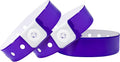 Purple Plastic Wristbands 500 Pack Colored Identification Wristbands