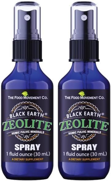 Black Earth Zeolite Pump Spray for Gut Health and Wellness