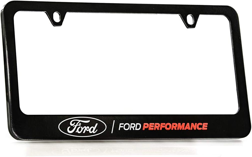 Ford Performance Black Metal License Plate Frame for Cars