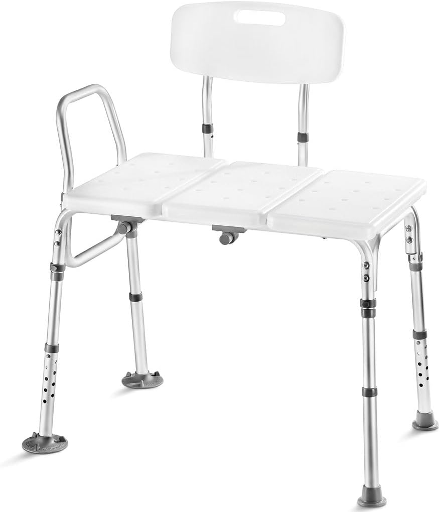 Adjustable Height Shower Bench - Holds 400 Lbs