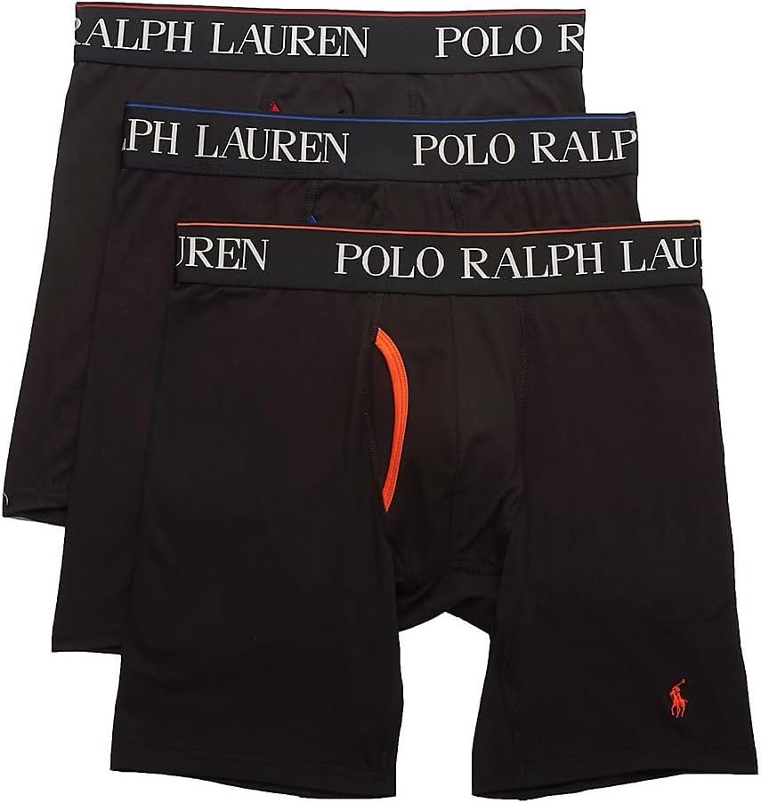 POLO RALPH LAUREN Men's 4d Flex Cooling Microfiber Boxer Briefs