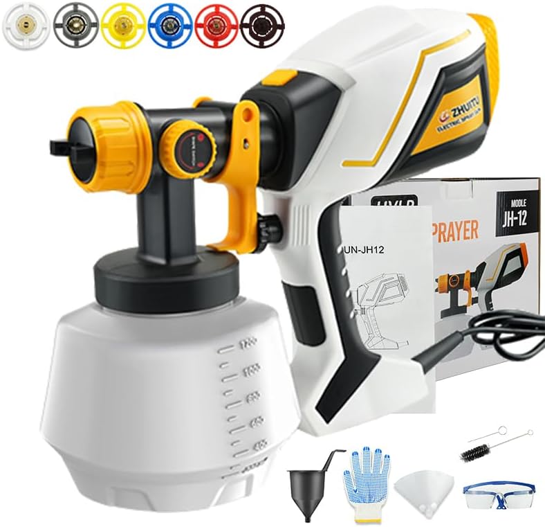 1000W HVLP Electric Paint Sprayer for Home Improvement Projects