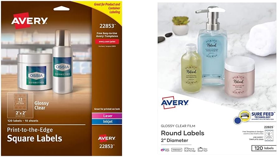 Avery Printable Glossy Crystal Clear Labels for All Your Needs