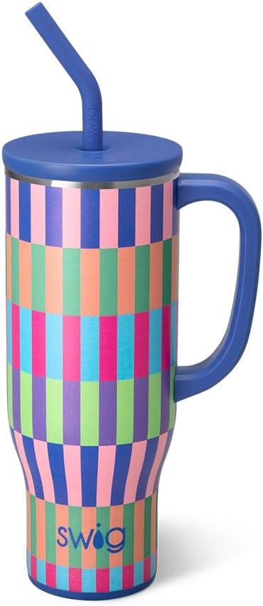 Swig Life 30oz Mega Mug: Insulated Tumbler with Handle & Straw