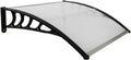 Outvita Window Awning Door Canopy 40x35.4 in - Clear Polycarbonate
