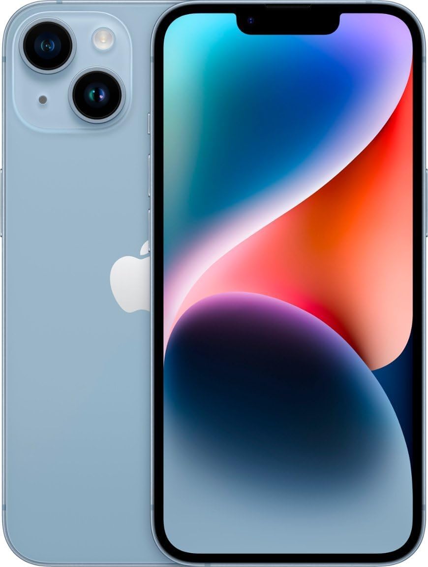 Apple iPhone 14 Renewed 128GB Blue Unlocked with OLED Display