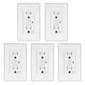 DEWENWILS 5-Pack GFCI Outlet 15Amp for Outdoor Safety Use