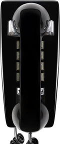 Retro Wall Phone for Landline - Loud Mechanical Ringer, Black