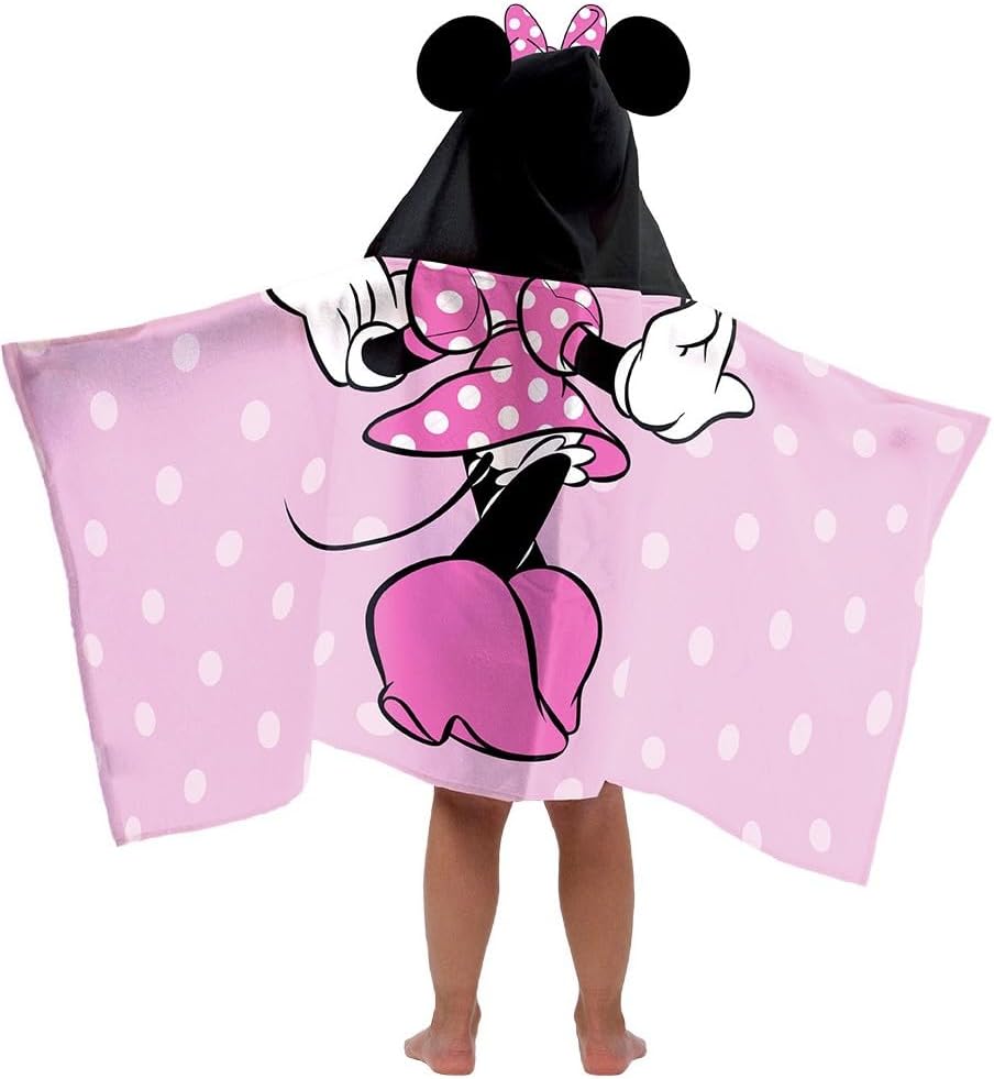 Minnie Mouse Hooded Towel: Soft & Cozy 22x51 Kids Beach Towel