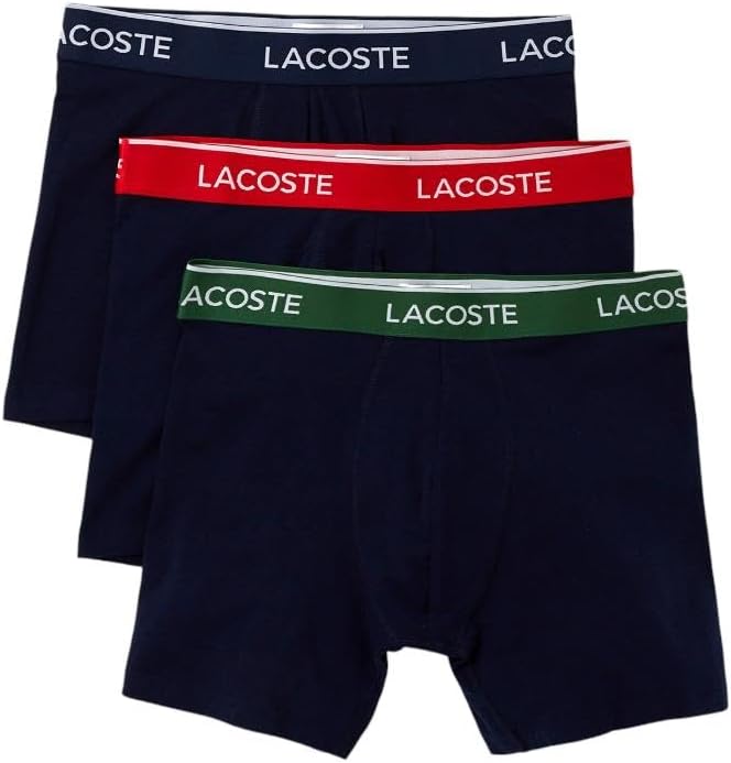 Lacoste Men's 3 Pack Boxer Briefs for Ultimate Comfort and Fit