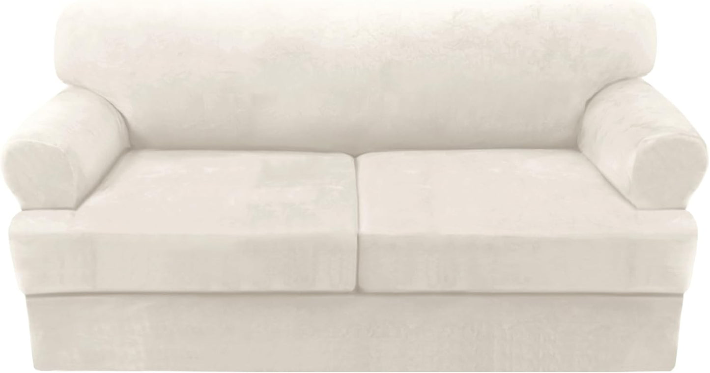 H.VERSAILTEX Sofa Cover 3 Piece Loveseat Slipcovers for Comfort