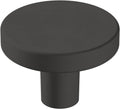 Amerock Versa 1-3/8 in Matte Black Cabinet Knob - 10 Pack