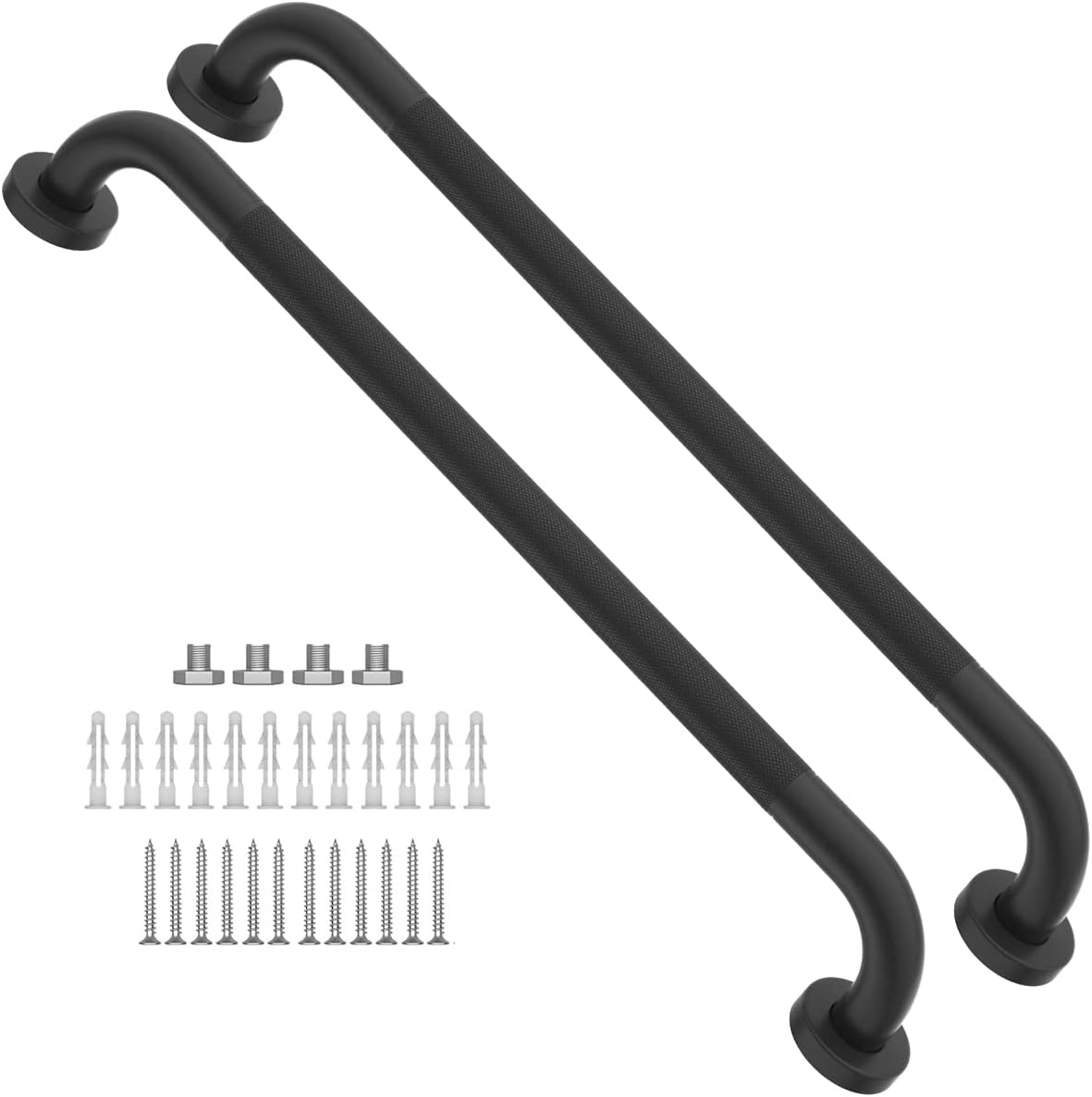 2 Pack 24 Inch Anti Slip Shower Grab Bar for Safety Support