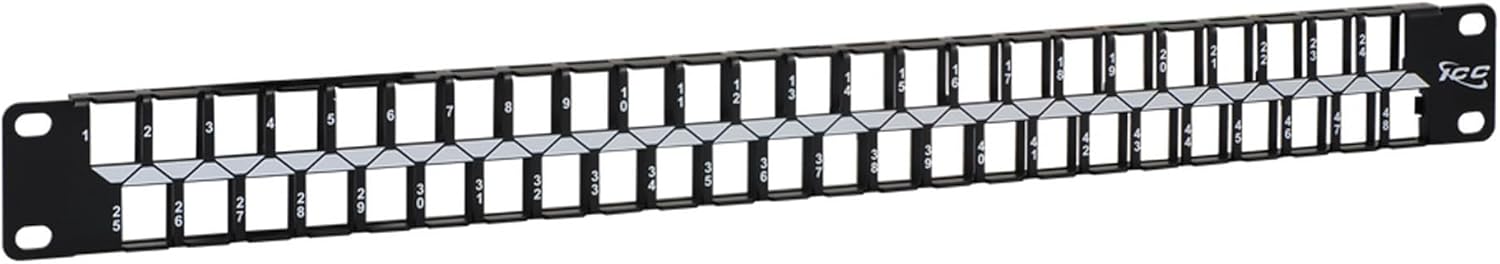 ICC 48 Port Blank Keystone Patch Panel for High-Density Installations
