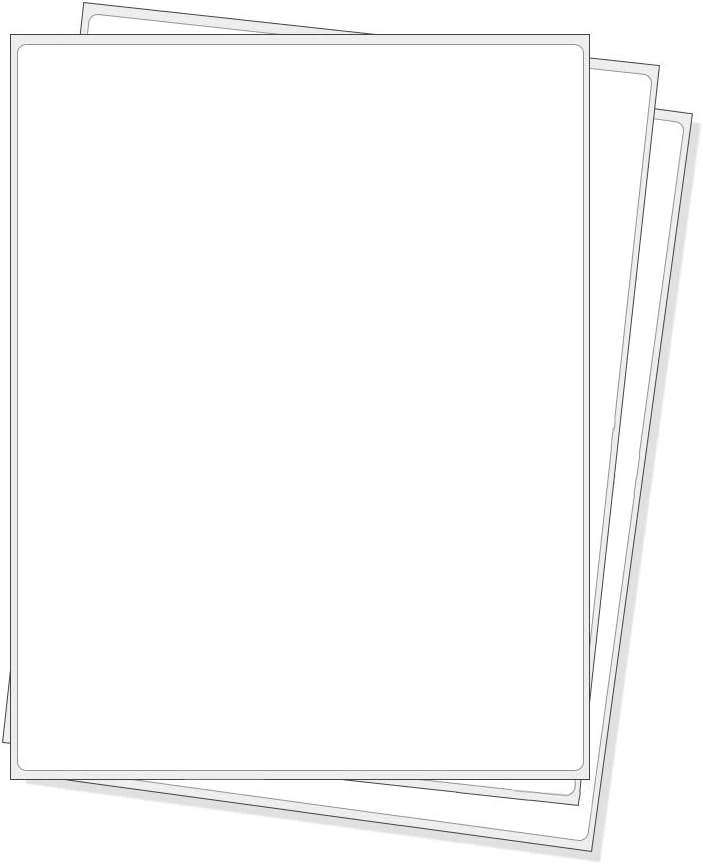Full Sheet Address Shipping Labels - 500 Labels for Easy Use