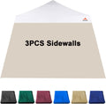 Beige SunWall for 10x10 Slant Leg Pop Up Canopy, 3 Pack Sidewalls