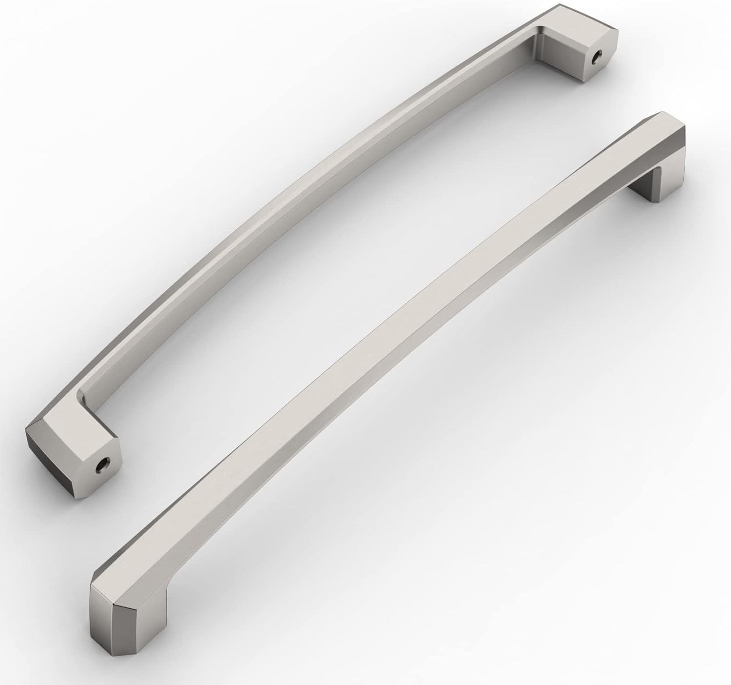 Amerdeco 10 Pack Brushed Satin Nickel Cabinet Pulls for Kitchen