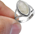 925 Sterling Silver December Birthstone Ring - Bezel Set Rutile