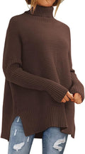 EFAN Women's Turtleneck Oversized Sweater Tunic - Cozy Everyday Layer