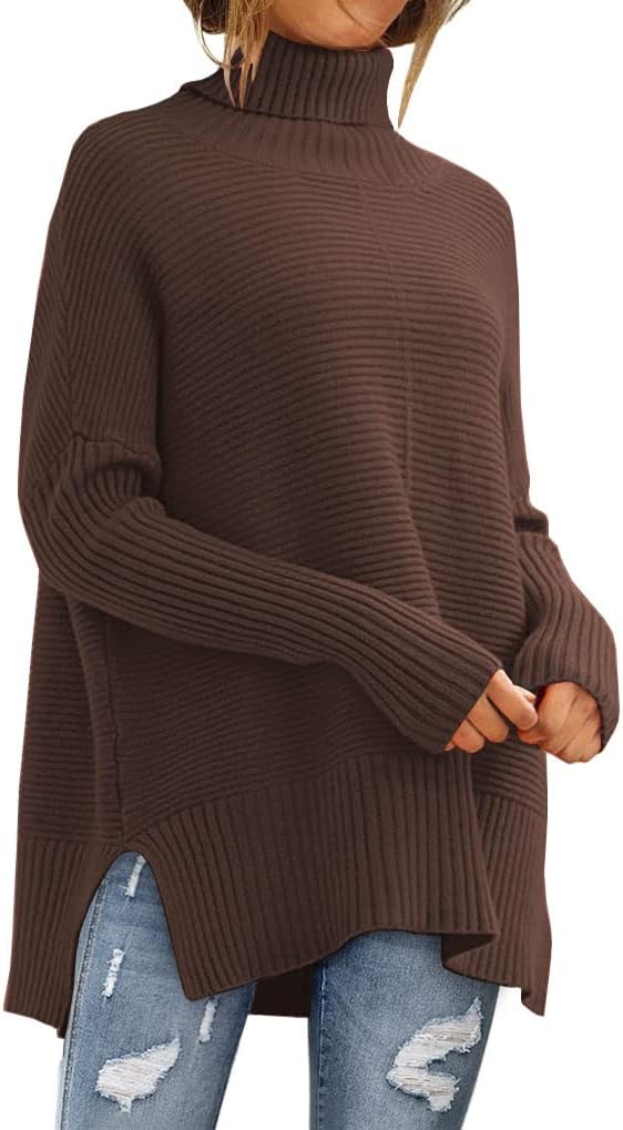 EFAN Women's Turtleneck Oversized Sweater for Trendy Fall Looks